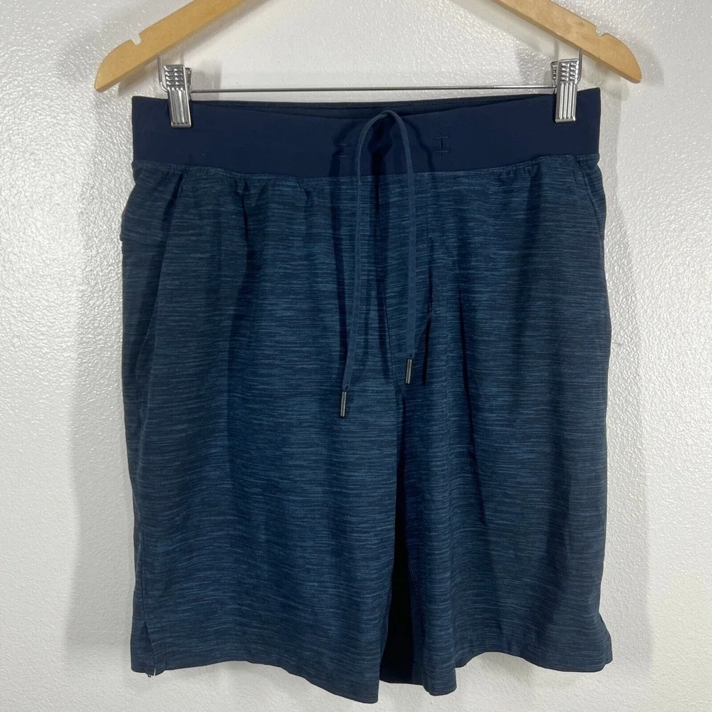 Lululemon Pace Breaker Shorts‎ Men's M Blue Liner Athletic Gym Run Training